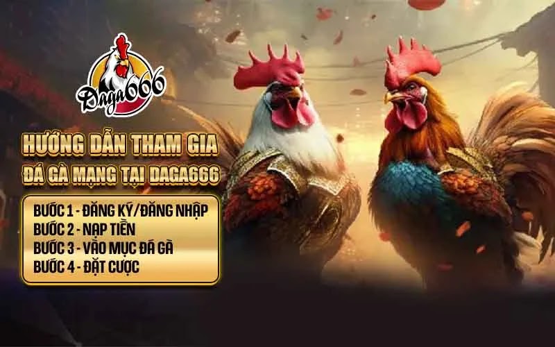 Đá Gà Mạng – Trải Nghiệm Cá Cược Hấp Dẫn Ngay Tại Nhà Với Daga666 2 Hướng dẫn tham gia đá gà mạng